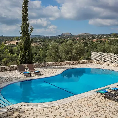 Delightful Kefalonia 3 Bedrooms Mare Blue Private Pool Close To Amenities Trapezaki ترابيزاكي