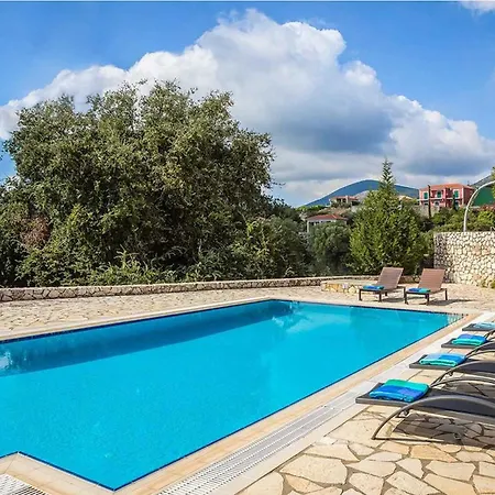 Delightful Kefalonia 3 Bedrooms Mare Blue Private Pool&close To Amenities Trapezaki Villa